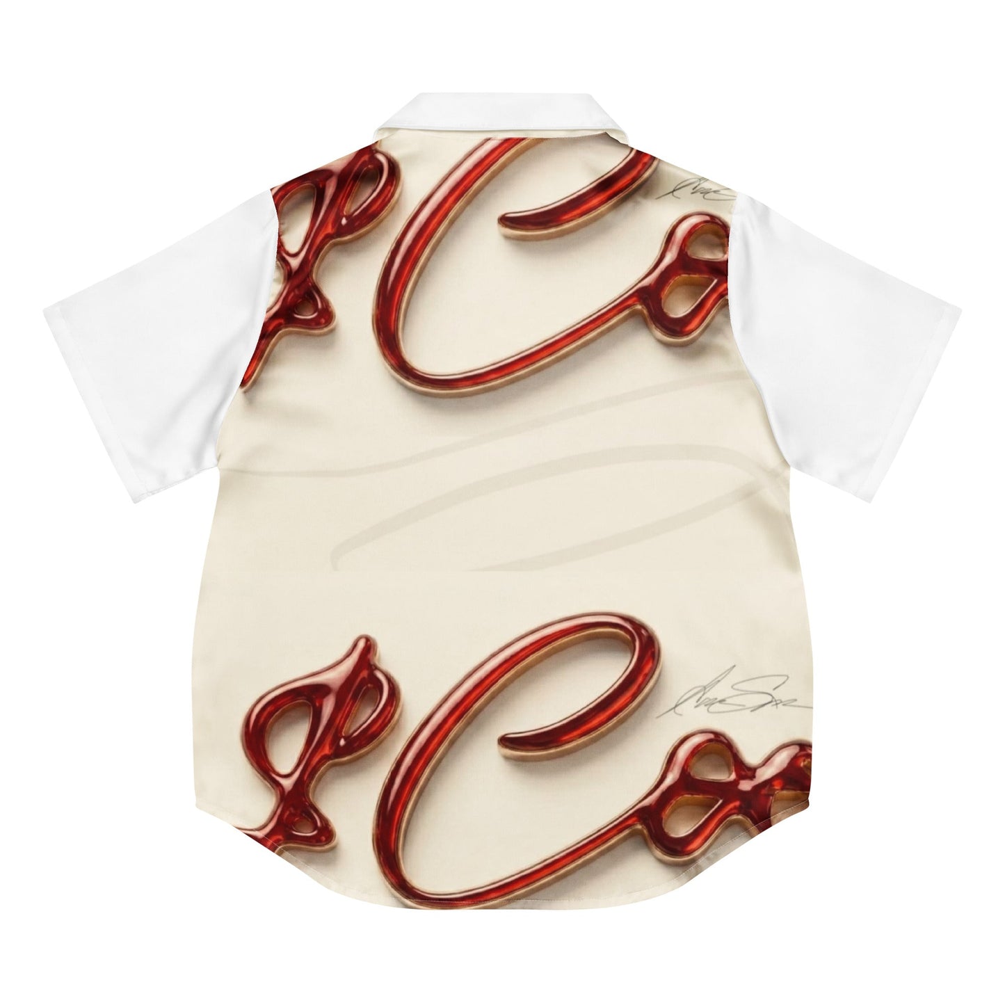 Money Coo All-Over Red Print Women's Short Sleeve Pajama TopApparelMade In Galveston