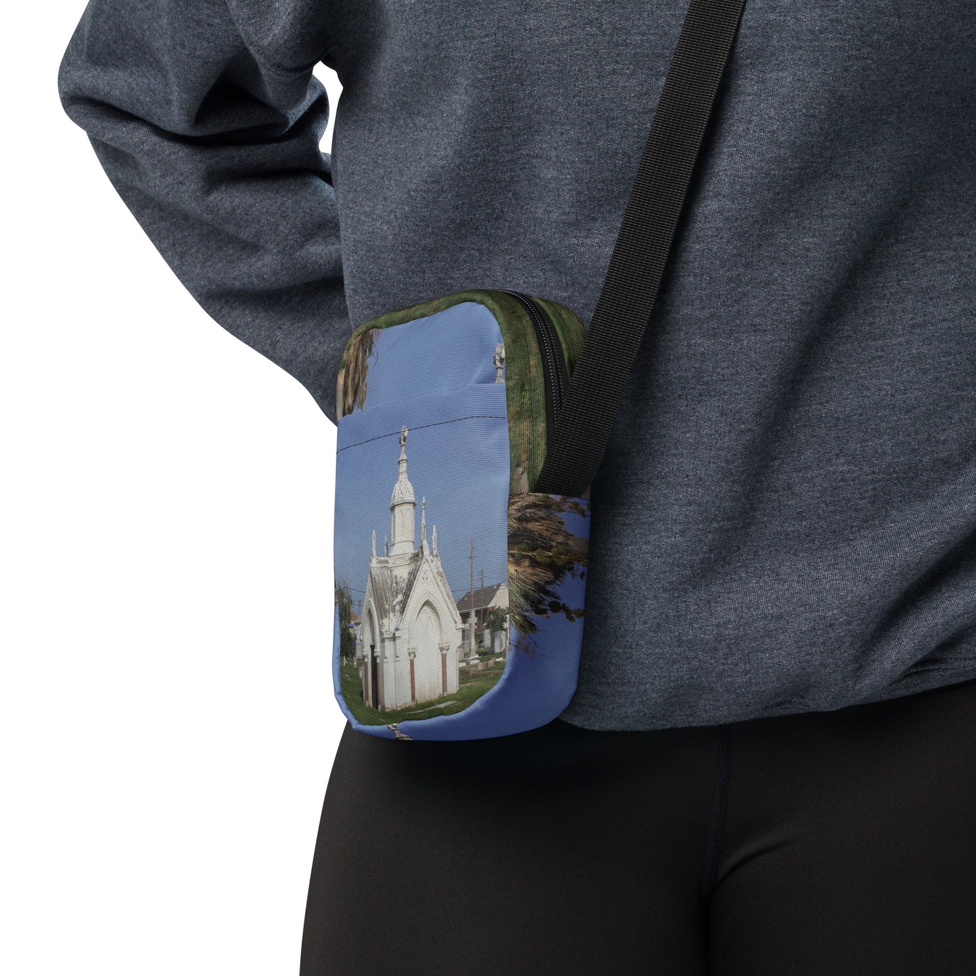 Galveston Old City Cemetery Haunted Halloween Crossbody bagCUT-SEWMade In Galveston