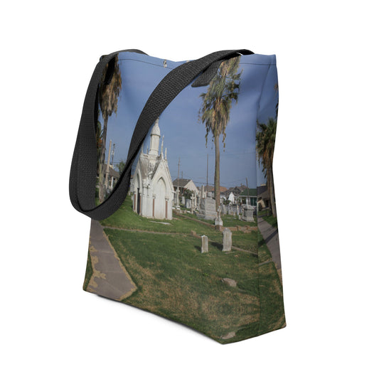 Galveston Old City Cemetery Haunted Halloween Tote bagCUT-SEWMade In Galveston