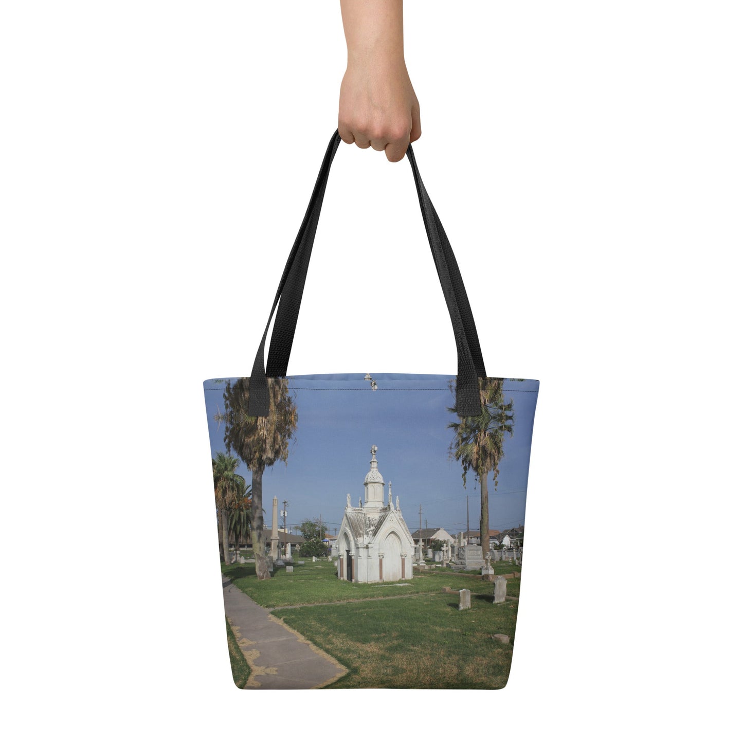 Galveston Old City Cemetery Haunted Halloween Tote bagCUT-SEWMade In Galveston