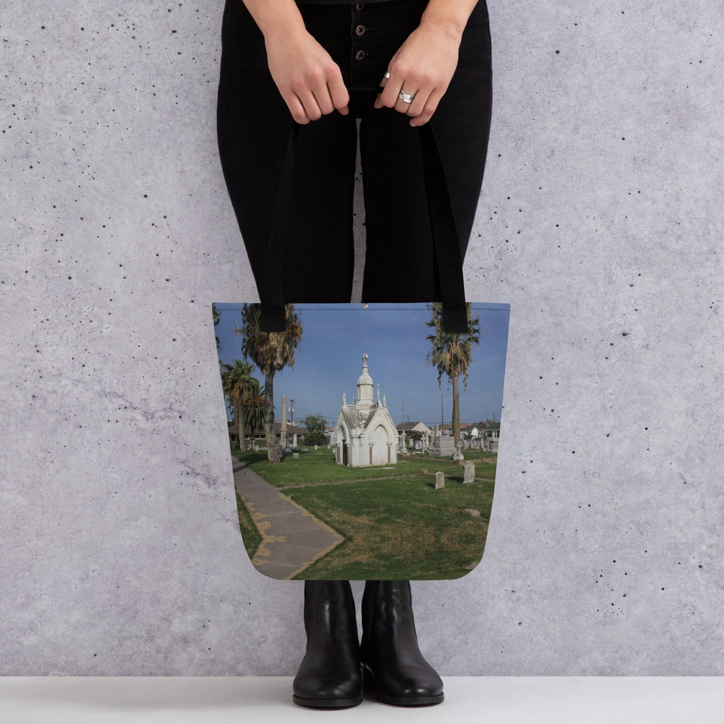 Galveston Old City Cemetery Haunted Halloween Tote bagCUT-SEWMade In Galveston