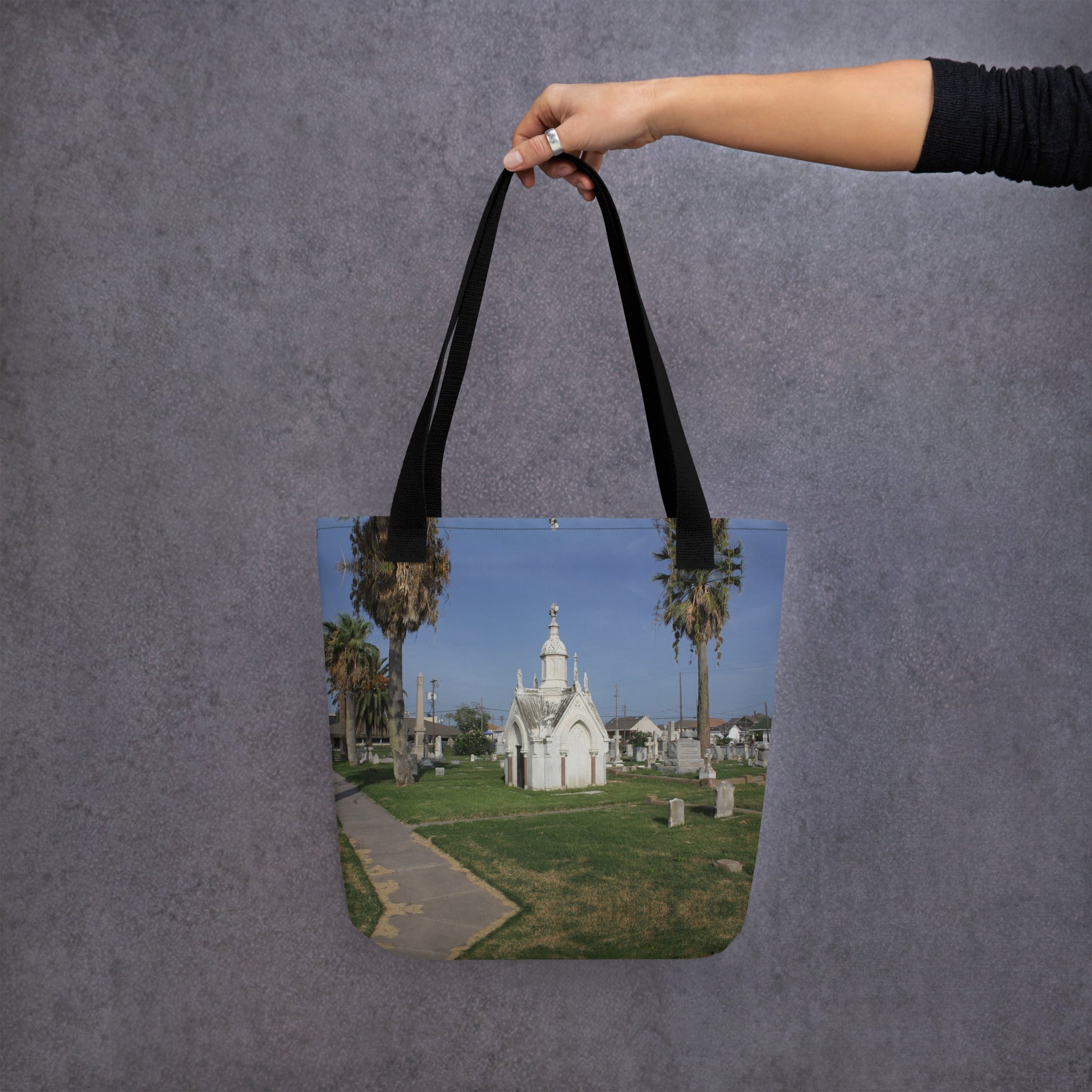 Galveston Old City Cemetery Haunted Halloween Tote bagCUT-SEWMade In Galveston