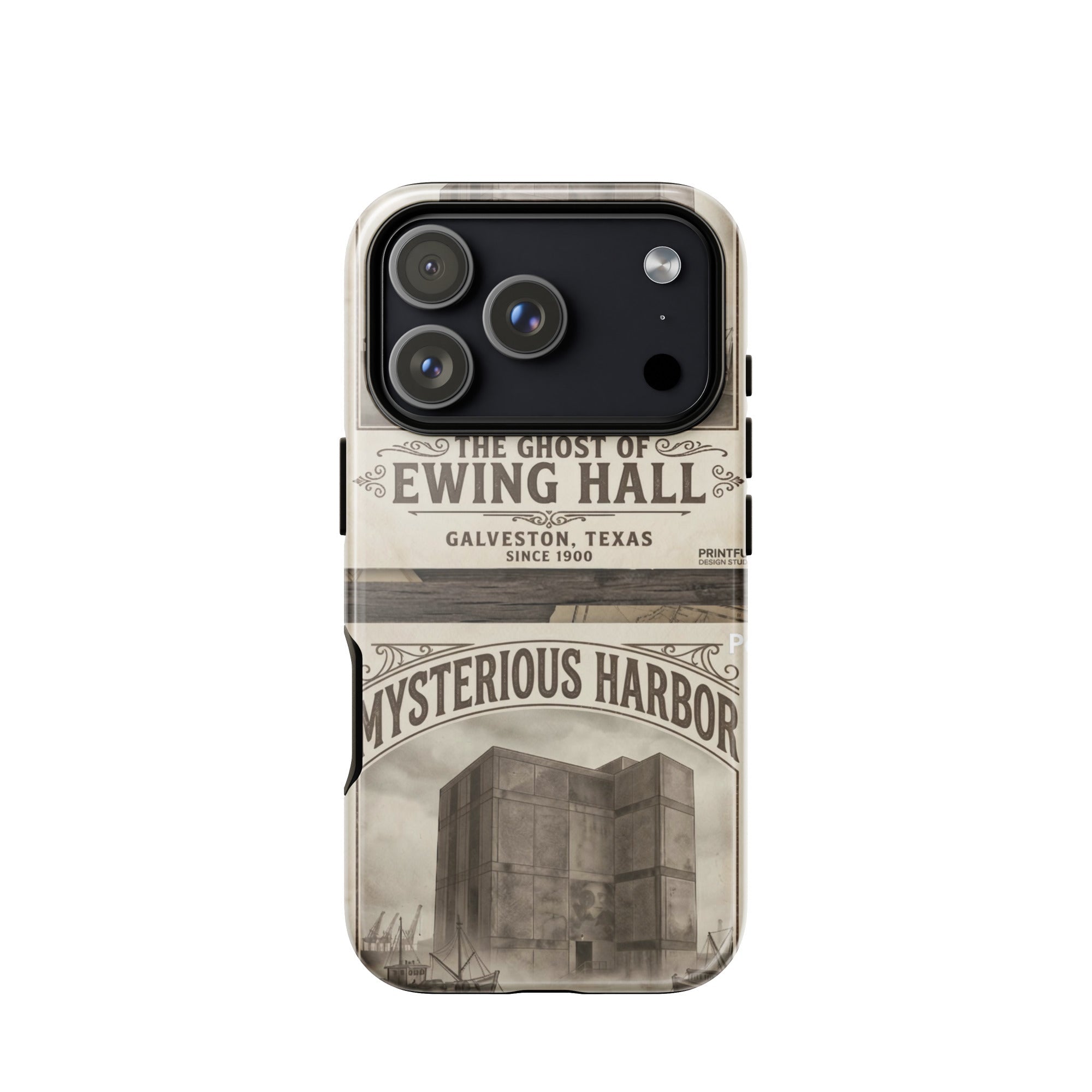 Ghost of Ewing Hall Halloween Tough Case for iPhone® - Made In Galveston
