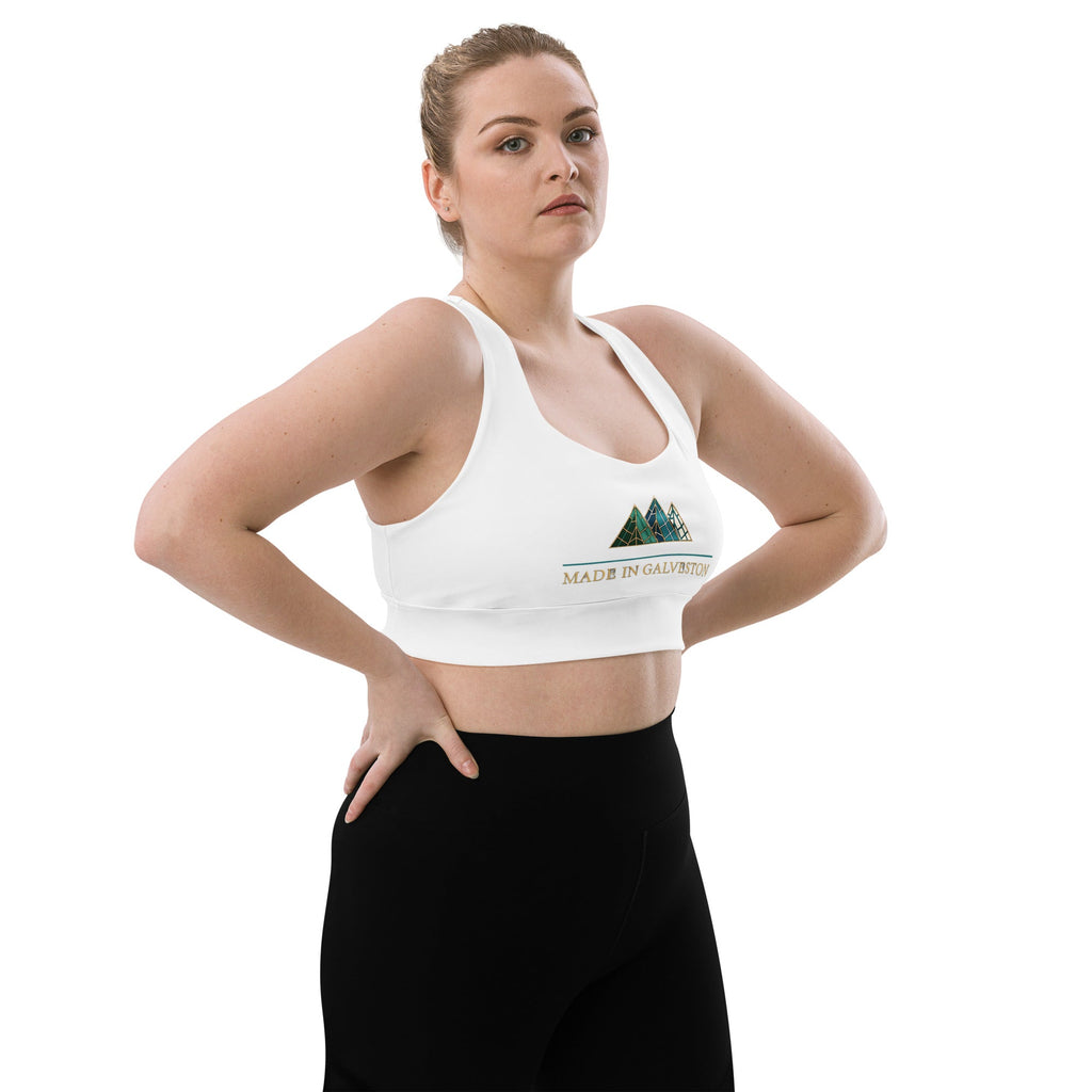 Made in Galveston Recycled Longline Sports Bra - Made In Galveston