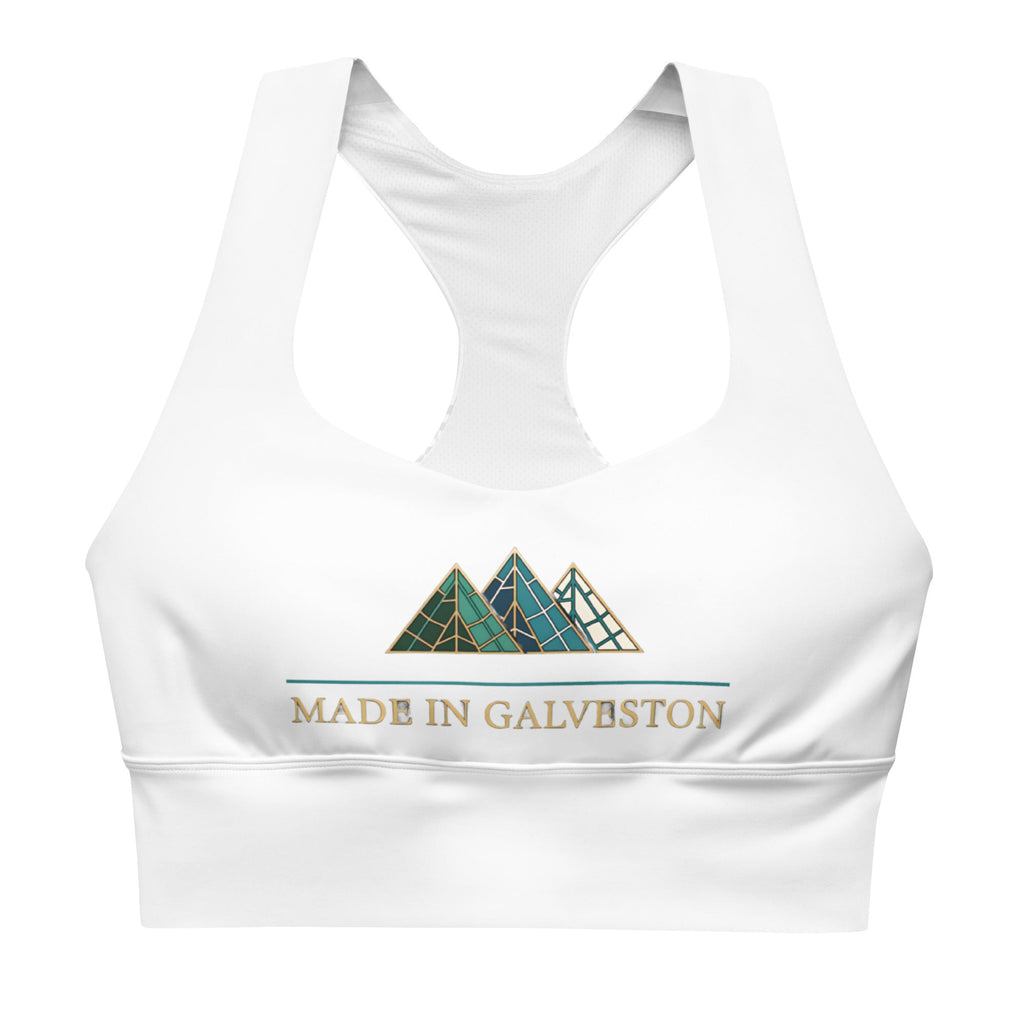 Made in Galveston Recycled Longline Sports Bra - Made In Galveston