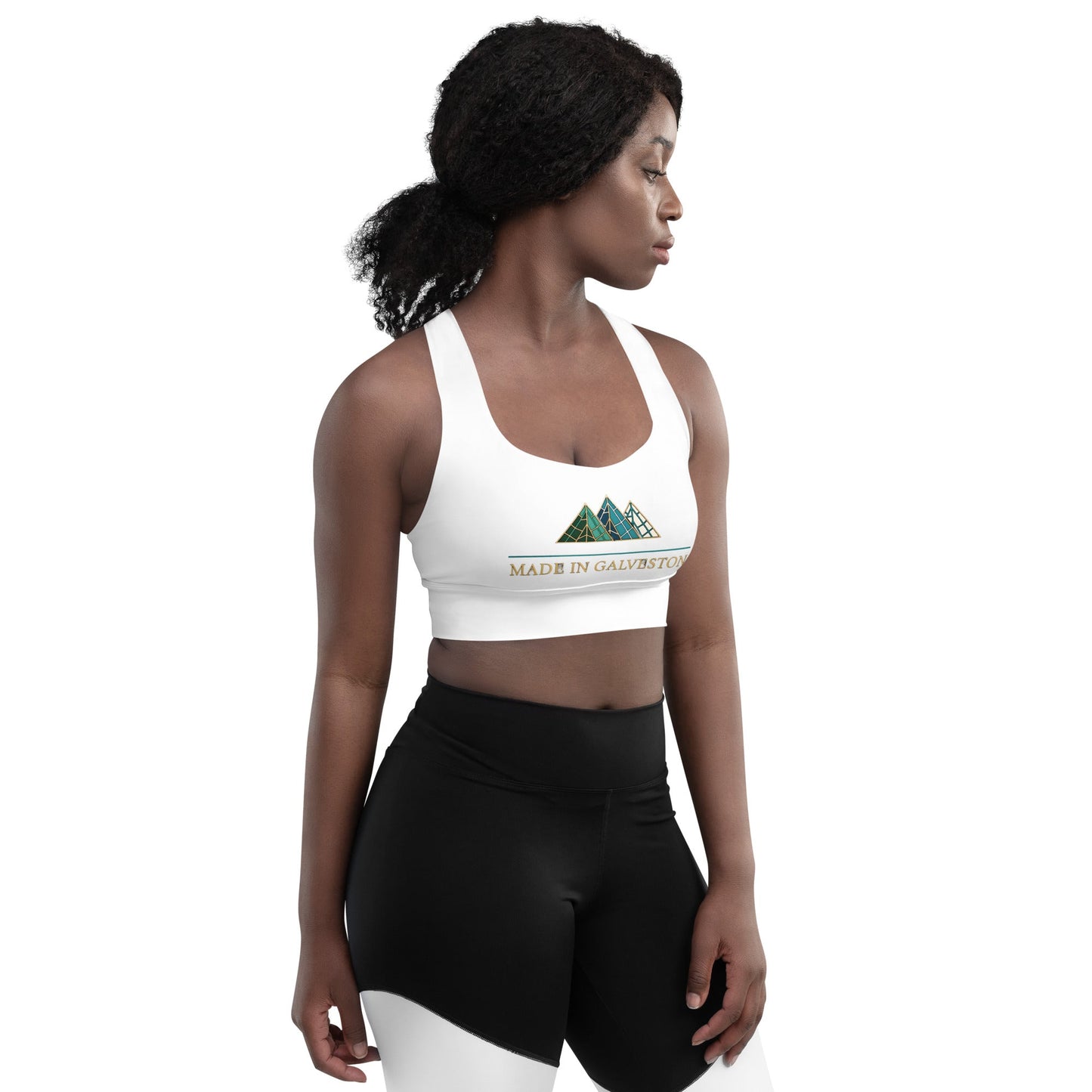 Made in Galveston Recycled Longline Sports BraMade In Galveston