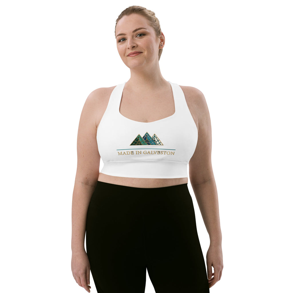 Made in Galveston Recycled Longline Sports Bra - Made In Galveston