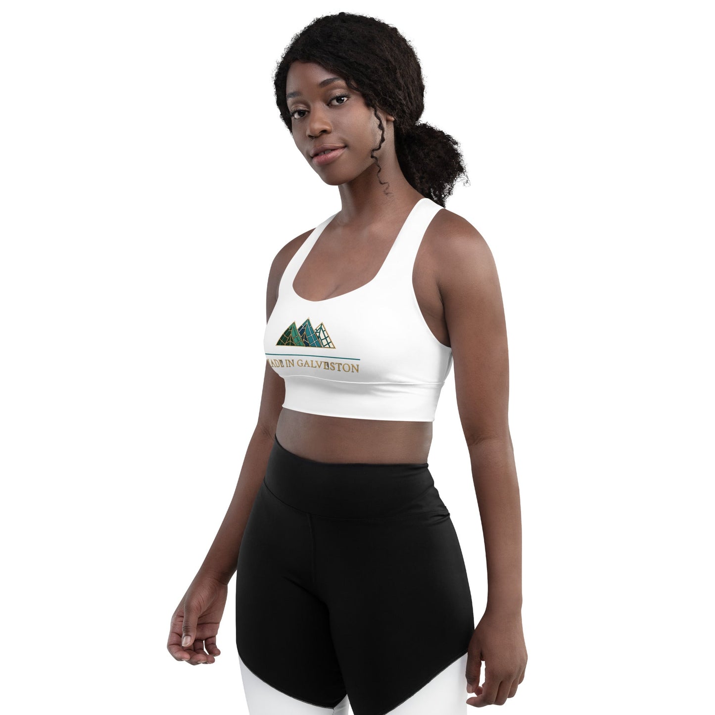 Made in Galveston Recycled Longline Sports BraMade In Galveston