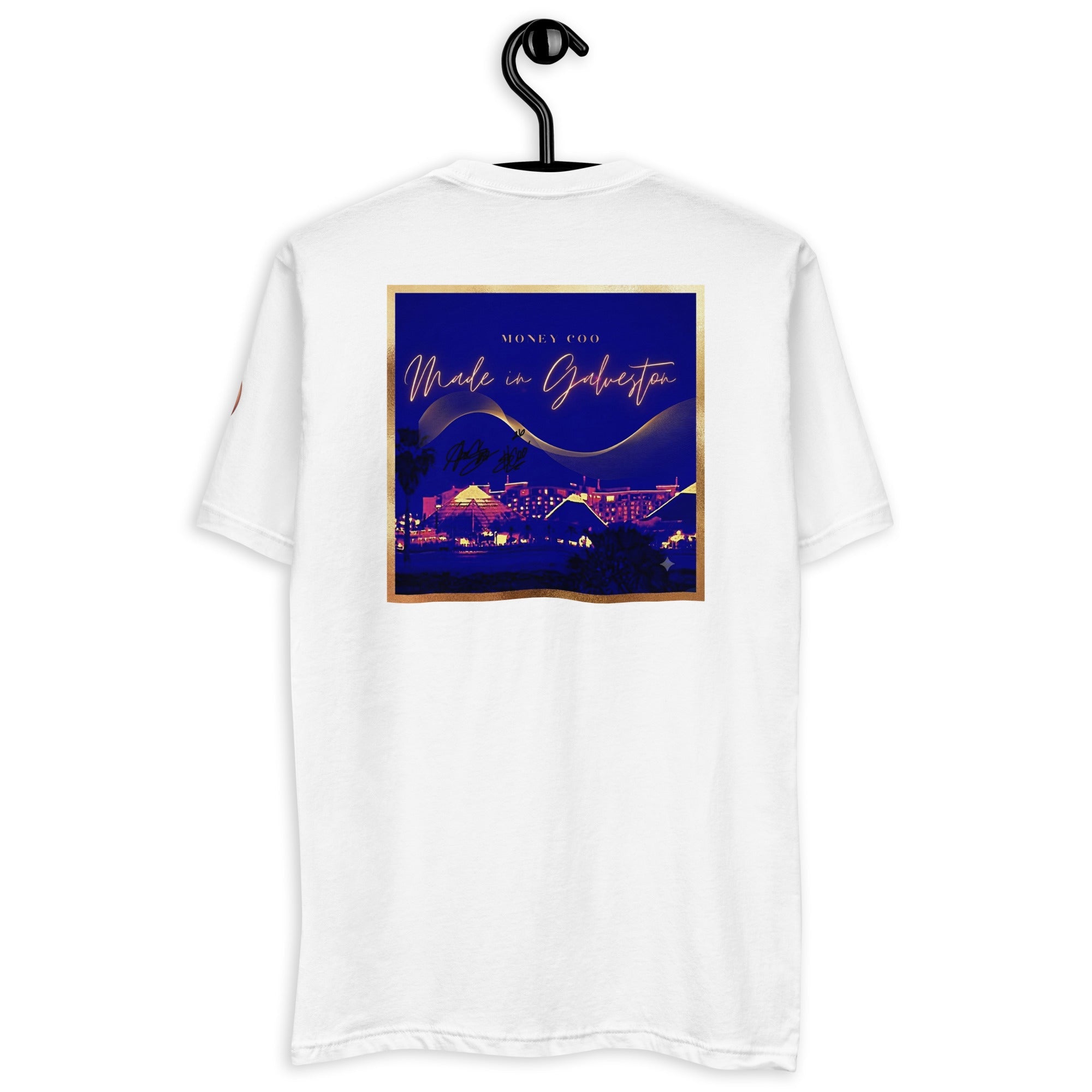 Men’s Premium Fitted Tee – Money Coo - Made In Galveston