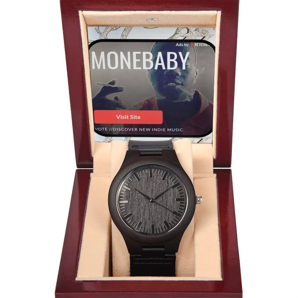 Monebaby Rich Sandalwood Grain WatchAccessoriesMade In Galveston