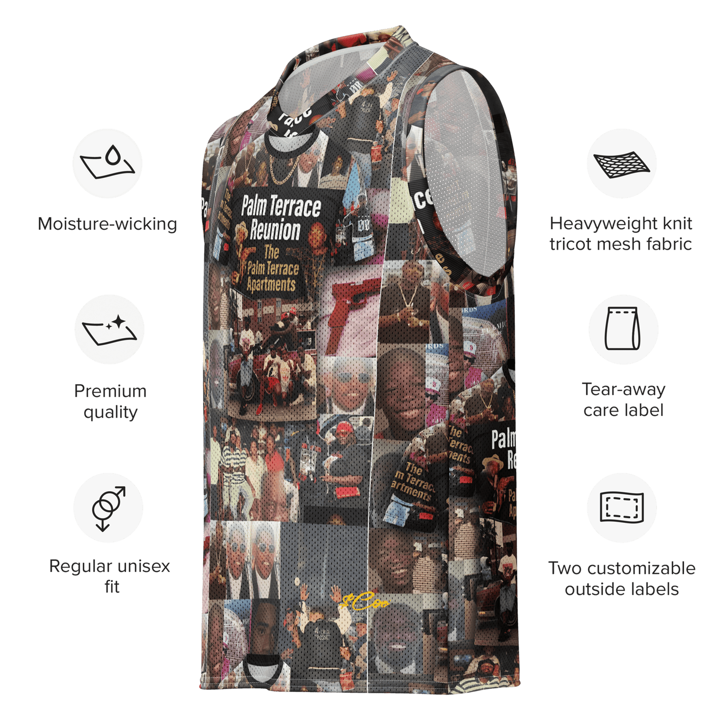 Money Coo 43rd Street Premium basketball jerseyCUT-SEWMade In Galveston
