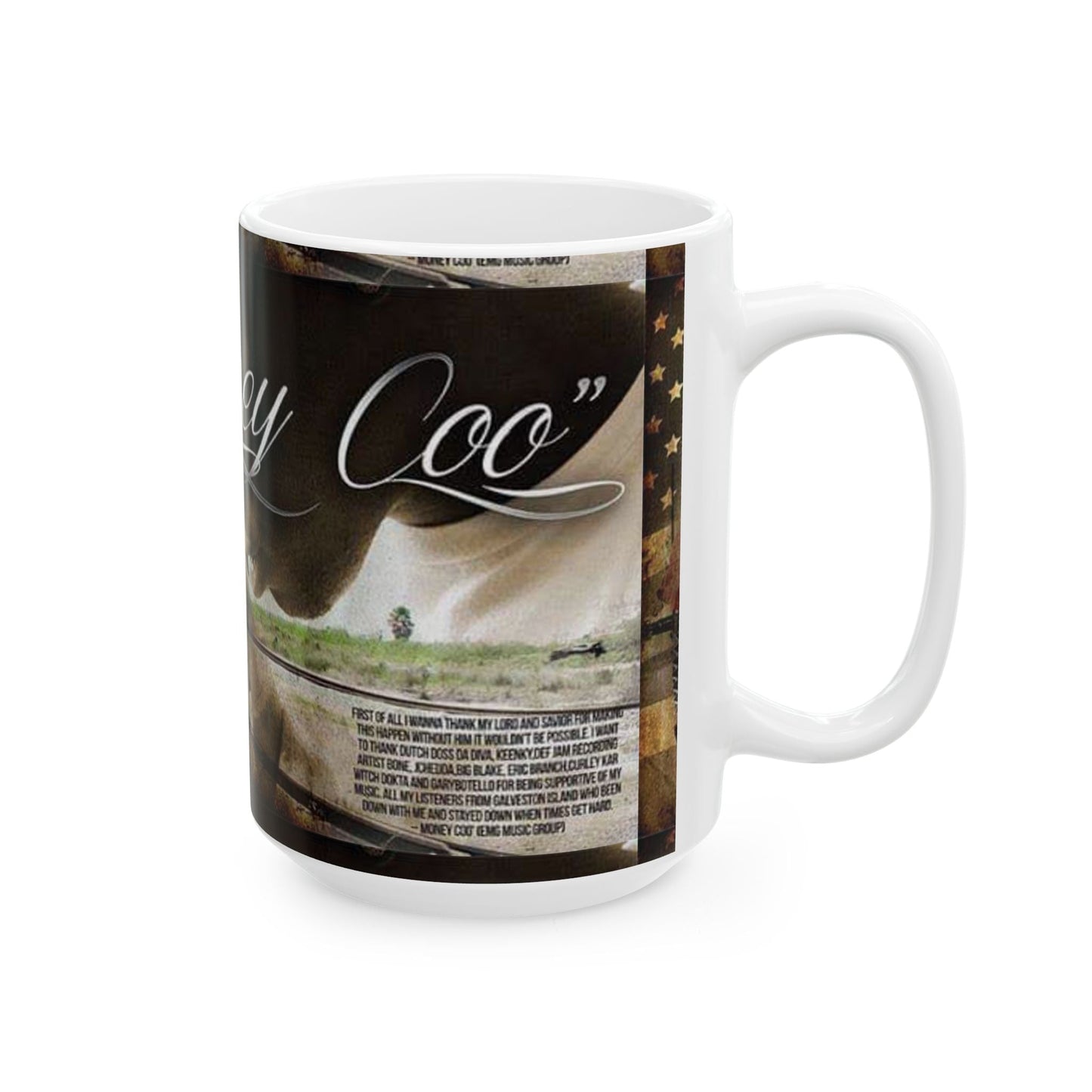 Money Matters Ceramic Mug — Vintage Americana Financial Quote Coffee Cup (11oz/15oz)MugMade In Galveston