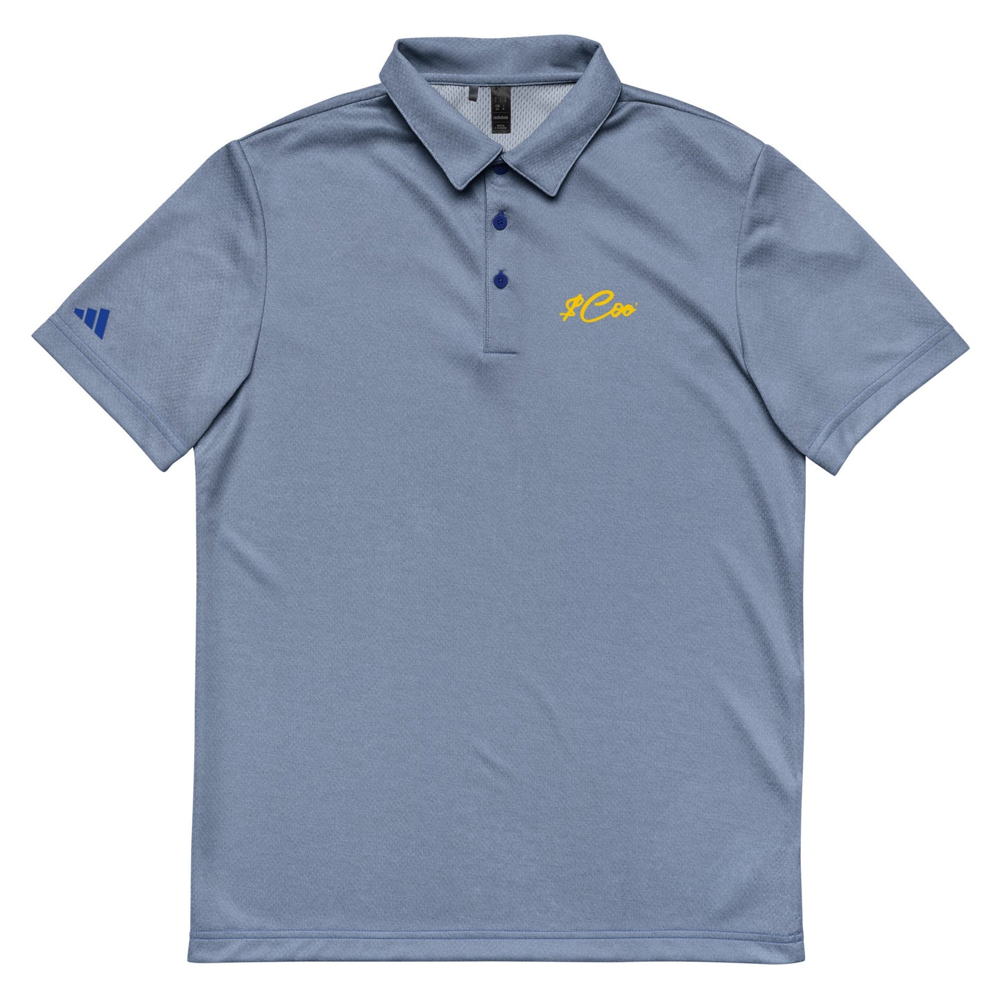 Signature Money Coo adidas space-dyed poloDTFILMMade In Galveston