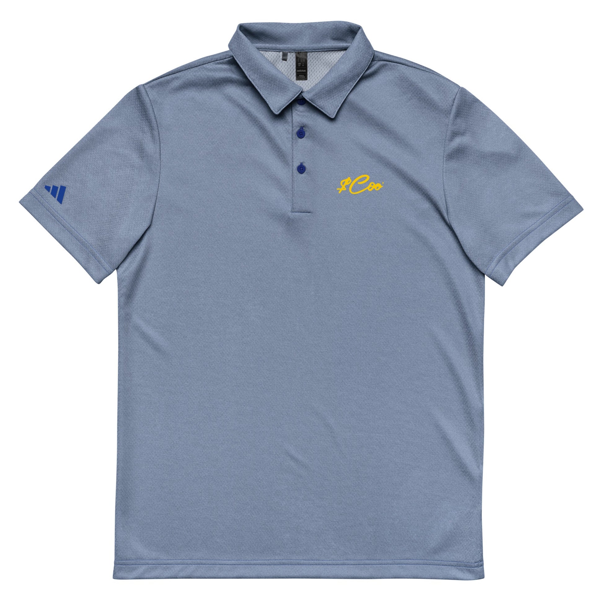 Signature Money Coo adidas space-dyed poloDTFILMMade In Galveston