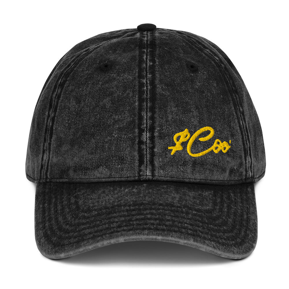 Signature Money Coo Vintage Cotton Twill CapAccessoriesMade In Galveston