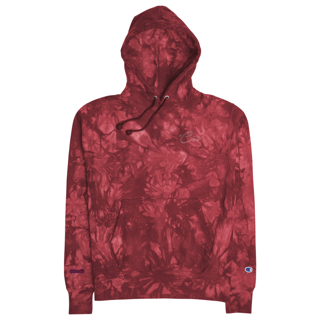Unisex Champion tie-dye hoodie - Made In Galveston